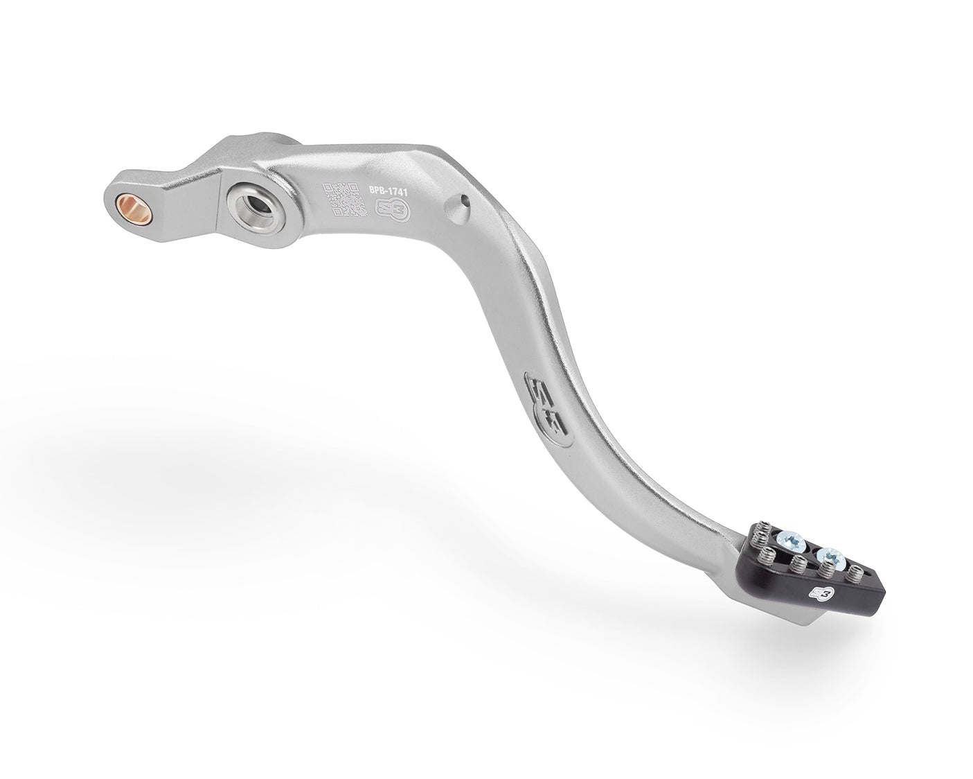 S3 Parts REAR BRAKE PEDAL BETA RR SILVER D.10MM