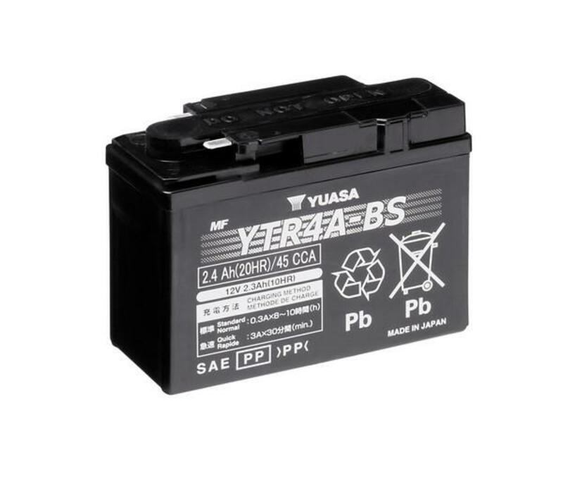 YUASA Wartungsfreie Batterie mit Säurepaket - YTR4A-BS