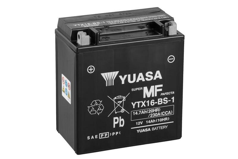 YUASA wartungsfreie Batterie mit Säurepaket - YTX16-BS-1
