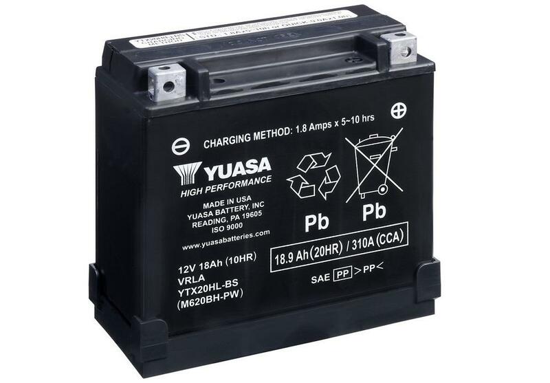 YUASA Wartungsfreie Batterie mit Säurepaket - YTX20HL-BS-PW