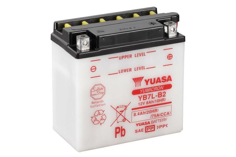 YUASA Batterie, konventionell, ohne Säurepaket - YB7L-B2