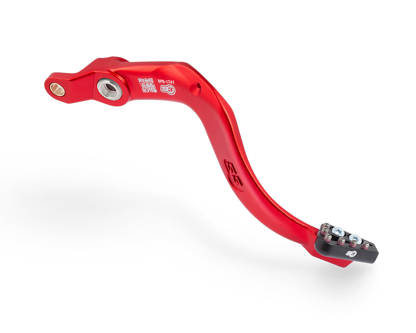 S3 Parts REAR BRAKE PEDAL BETA RR RED D.10MM