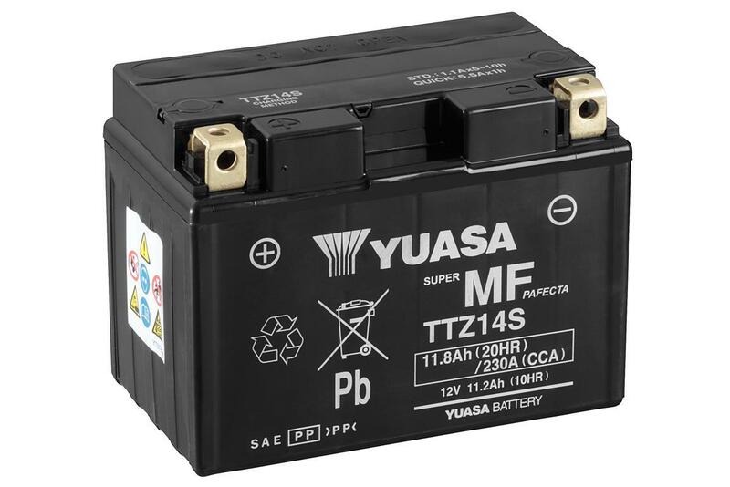 YUASA wartungsfreie Batterie mit Säurepaket - TTZ14S