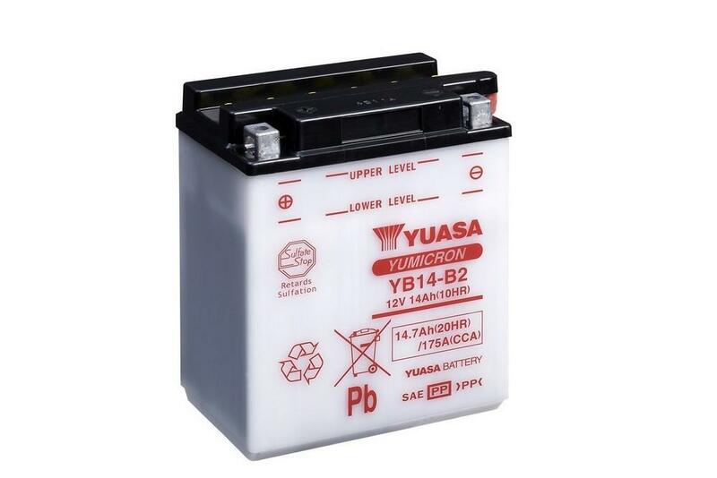 YUASA Batterie Konventionell ohne Säurepaket - YB14-B2