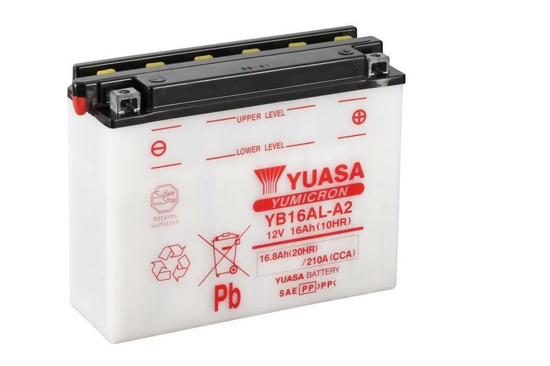 YUASA Batterie, konventionell, ohne Säurepaket - YB16AL-A2