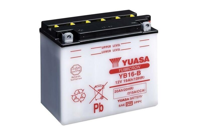 YUASA Batterie, konventionell, ohne Säurepaket - YB16-B