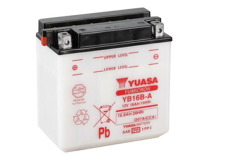 YUASA Batterie, konventionell, ohne Säurepaket - YB16B-A
