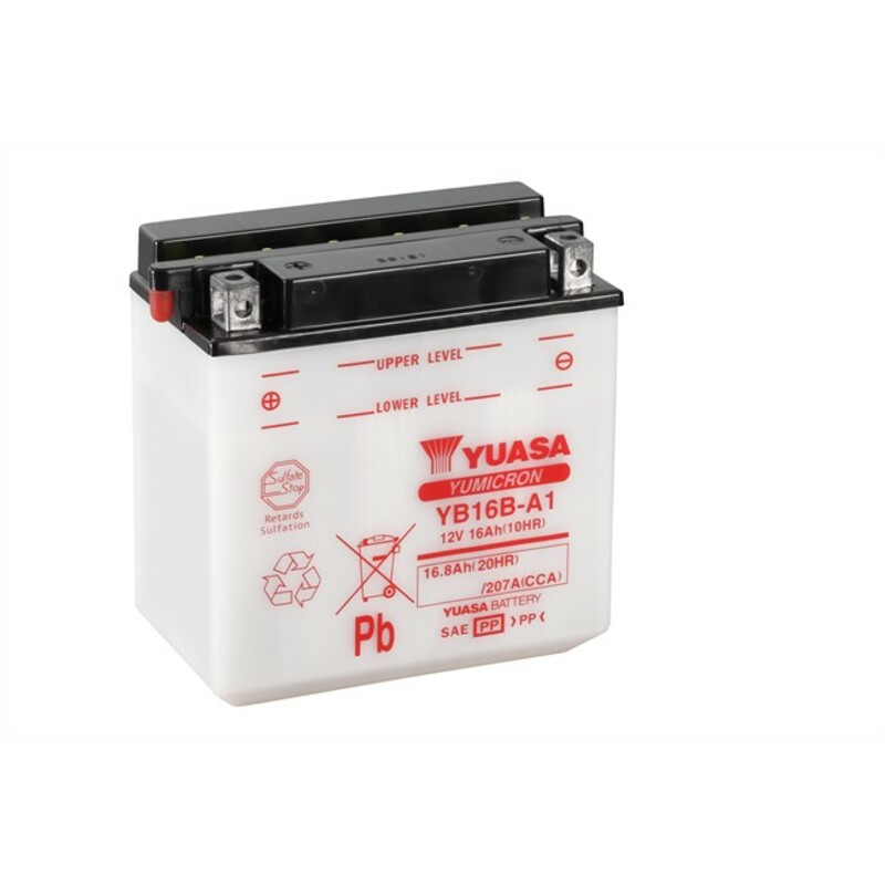 YUASA Batterie, konventionell, ohne Säurepaket - YB16BA-1