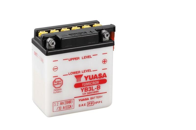 YUASA Batterie, konventionell, ohne Säurepaket - YB3L-B