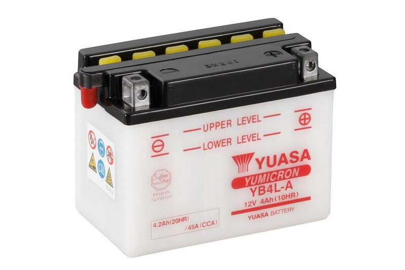 YUASA Batterie, konventionell, ohne Säurepaket - YB4L-A