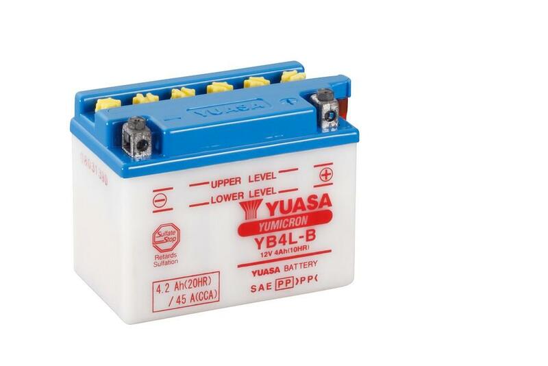 YUASA Batterie, konventionell, ohne Säurepaket - YB4L-B
