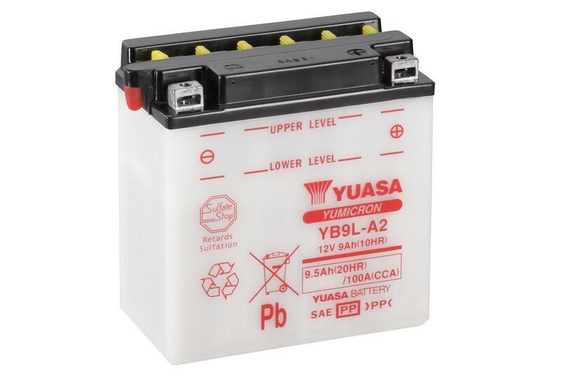 YUASA Batterie, konventionell, ohne Säurepaket - YB9L-A2