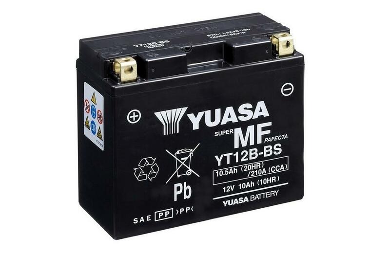 YUASA Wartungsfreie Batterie mit Säurepaket - YT12B-BS