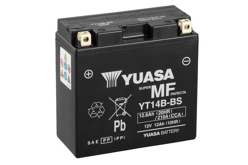 YUASA Wartungsfreie Batterie mit Säurepaket - YT14B-BS