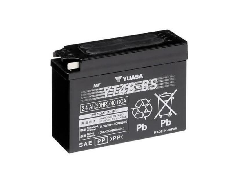 YUASA Wartungsfreie Batterie mit Säurepaket - YT4B-BS