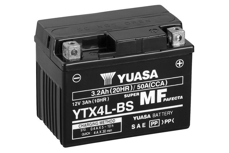YUASA Wartungsfreie Batterie mit Säurepaket - YTX4L-BS