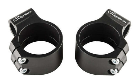 LighTech Clip-On Clamps Ø50mm Height +0mm Offset +40mm/10° Black