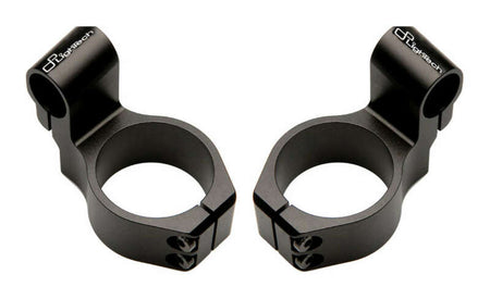 LighTech Clip-On Clamps Ø50mm Height +20mm Offset +40mm/10° Black