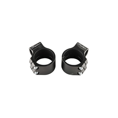 LighTech Clip-On Clamps Ø54mm Height +0mm Offset +40mm/10° Black