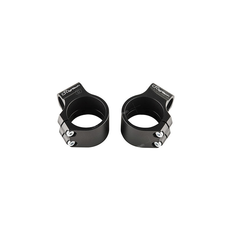 LIGHTECH Clip-On Clamps Ø54mm Height +0mm Offset +40mm/10° Black