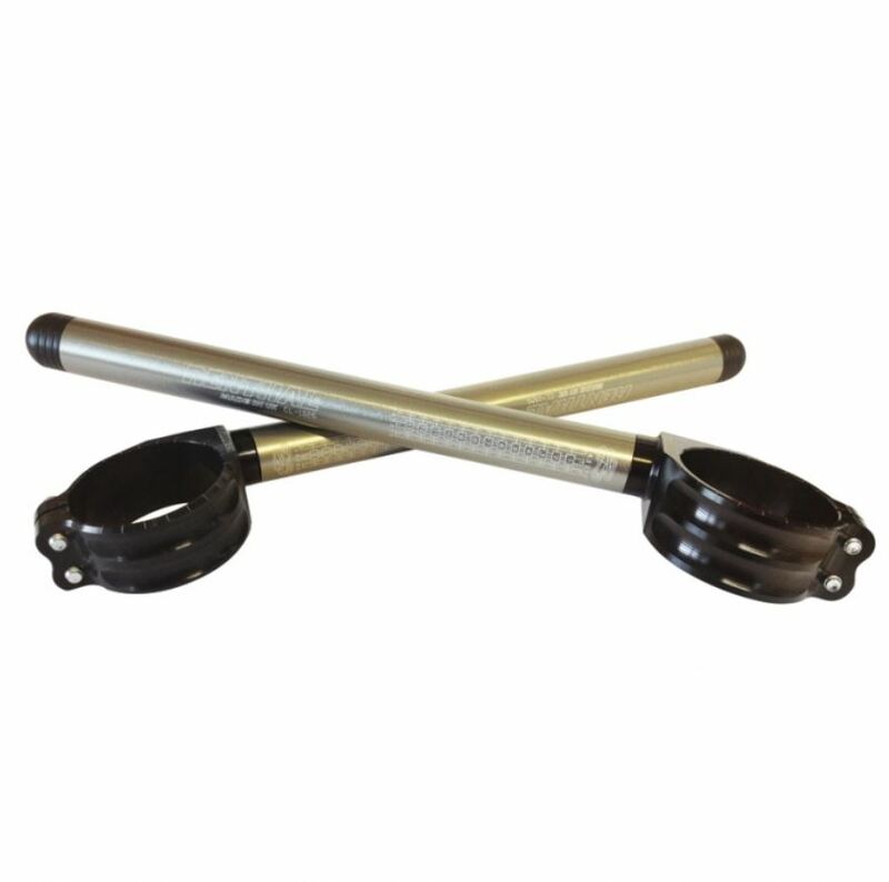 RENTHAL Gen3 Clip-Ons Ø50 mm hoogte +0 mm offset +20 mm/7° - Zwart