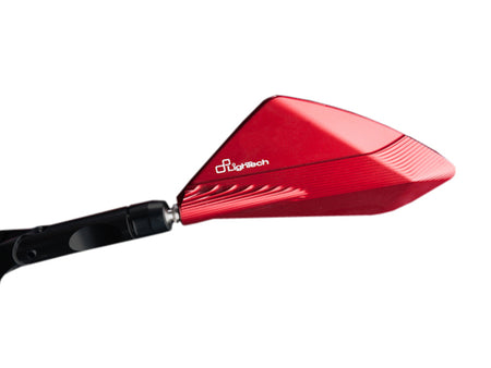 LighTech Mirror Universal M10 x 1,25 - Red (pair)