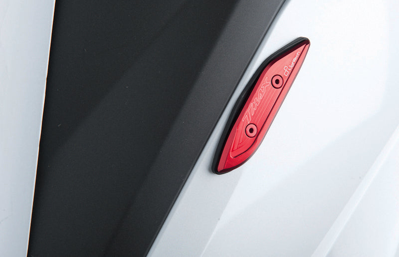 LighTech Mirror Block-Off Plates OEM - Red Yamaha T-Max 530