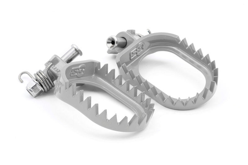 S3 Parts Punk Footrests Steel Silver KTM/Husqvarna