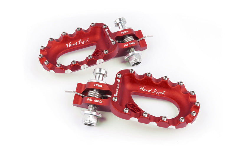 S3 Parts Hard Rock Footrests Aluminium Red