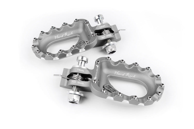S3 Parts Hard Rock Footrests Aluminium Silver
