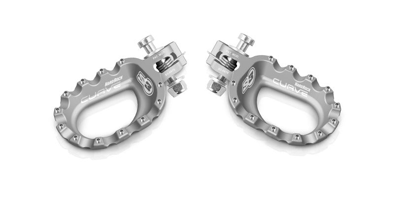 S3 Parts Curve Footrests Aluminium Silver