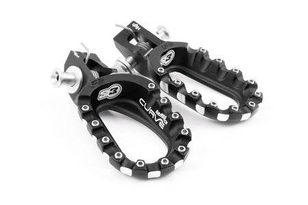 S3 Parts Curve Low Footrests Black KTM/Husqvarna