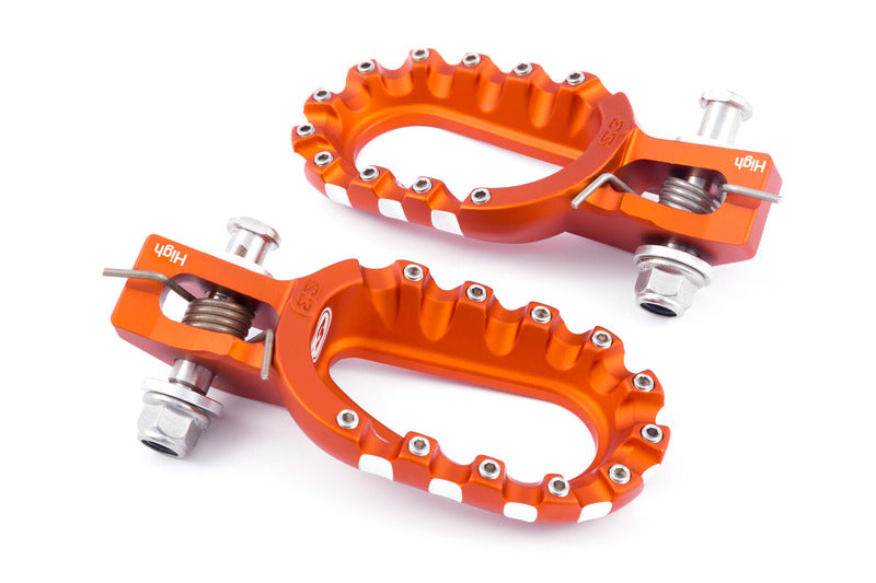 S3 Parts Curve Low Footrests Orange KTM/Husqvarna