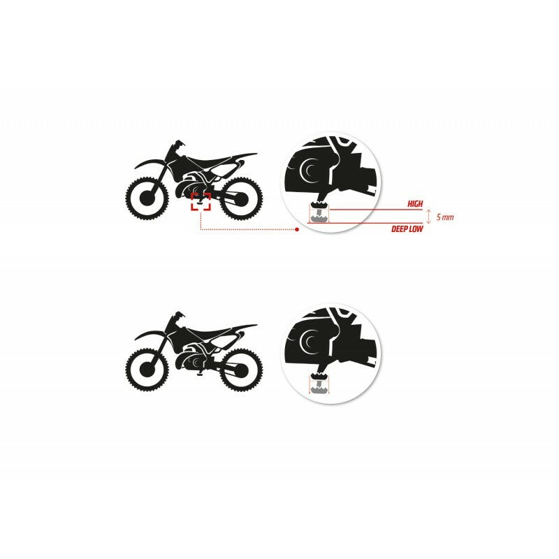 S3 Parts Curve High Footrests Black KTM/Husqvarna