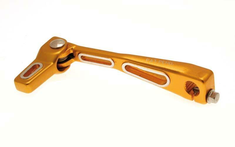 V PARTS Lighty Schakelpedaal Geanodiseerd Aluminium Goud Derbi