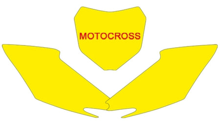 BLACKBIRD Plate Stickers Black Honda CRF250R/450R
