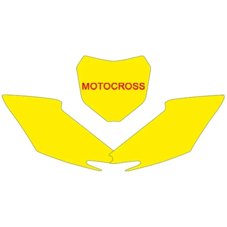 BLACKBIRD Plate Stickers Black Honda CRF250R/450R