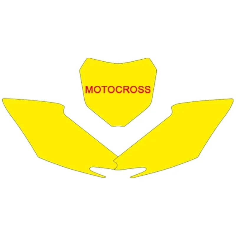 BLACKBIRD Plate Stickers Black Honda CRF250R/450R