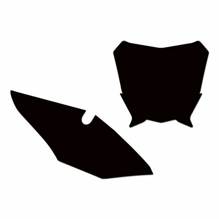 BLACKBIRD Plate Stickers Black Honda CRF450R