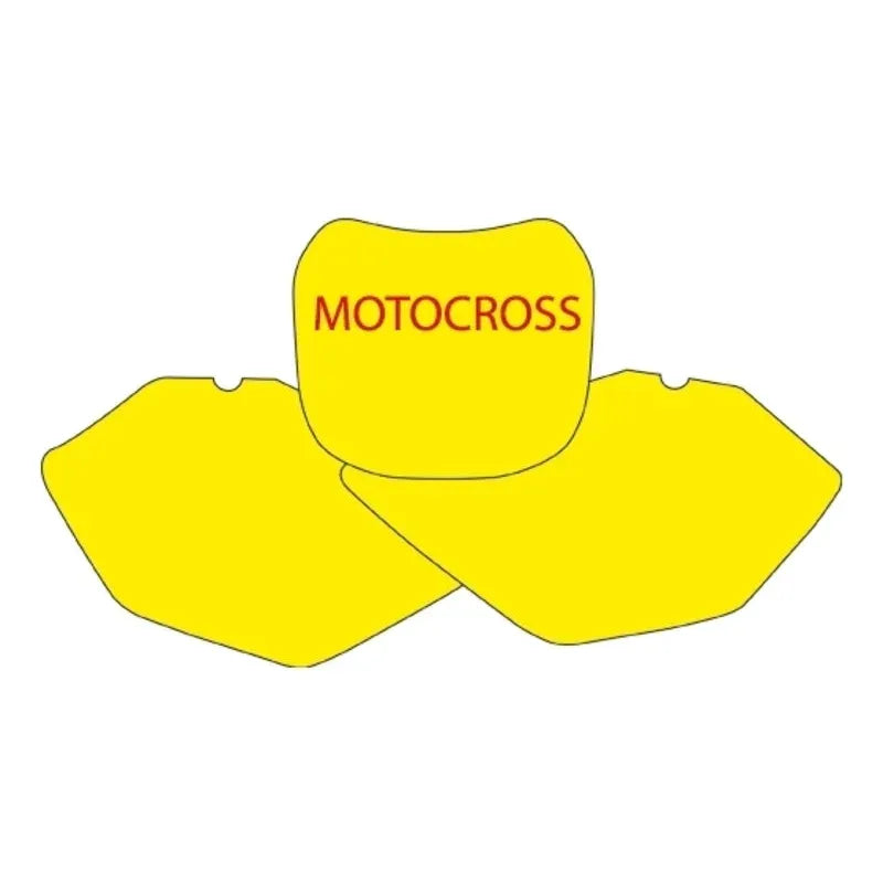 BLACKBIRD Plate Stickers blue Yamaha YZ85