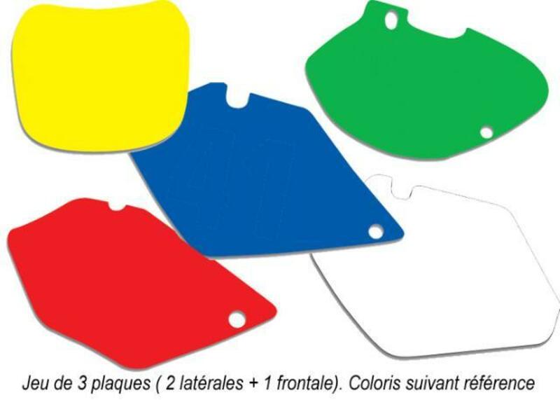 BLACKBIRD Plate Stickers Yellow Yamaha YZ125/250
