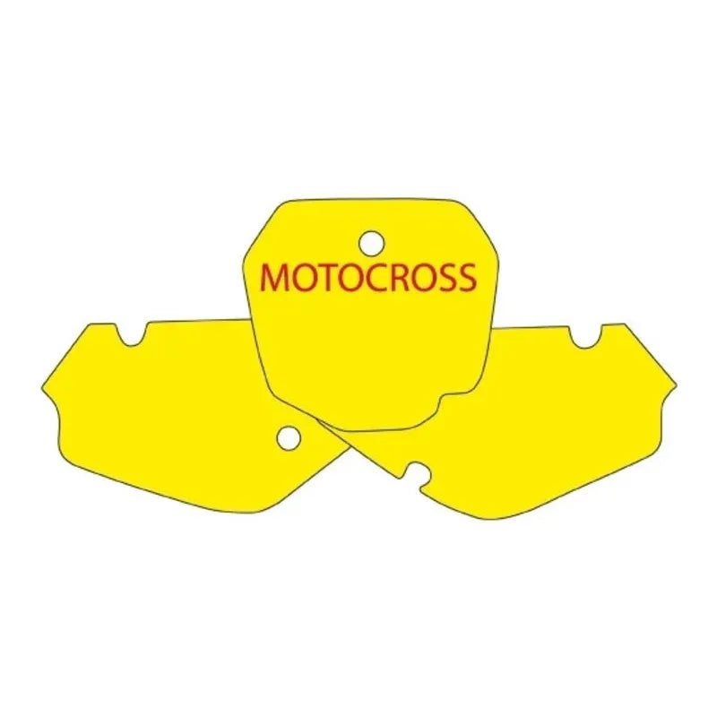 BLACKBIRD Plate Stickers Blue Suzuki RM85