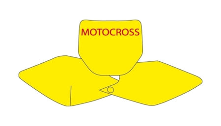 BLACKBIRD Plate Stickers Black Kawasaki KX250F/450F