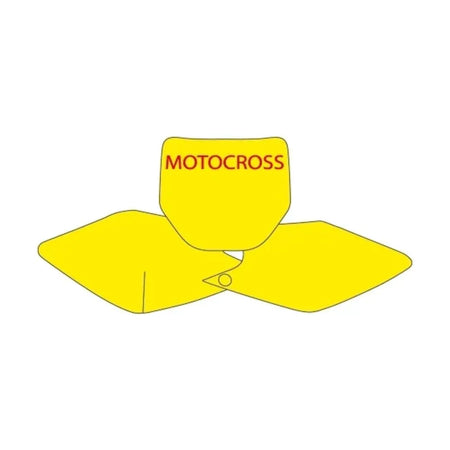 BLACKBIRD Plate Stickers Black Kawasaki KX250F/450F