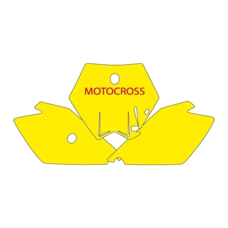 BLACKBIRD Plate Stickers Blue KTM SX85