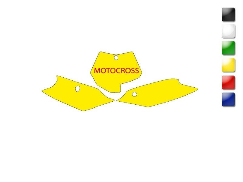 BLACKBIRD Plate Stickers White KTM SX/SXF