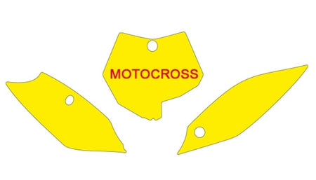 BLACKBIRD Plate Stickers Blue KTM SX85