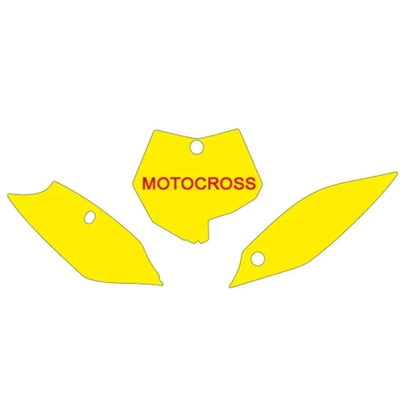 BLACKBIRD Plate Stickers Blue KTM SX85