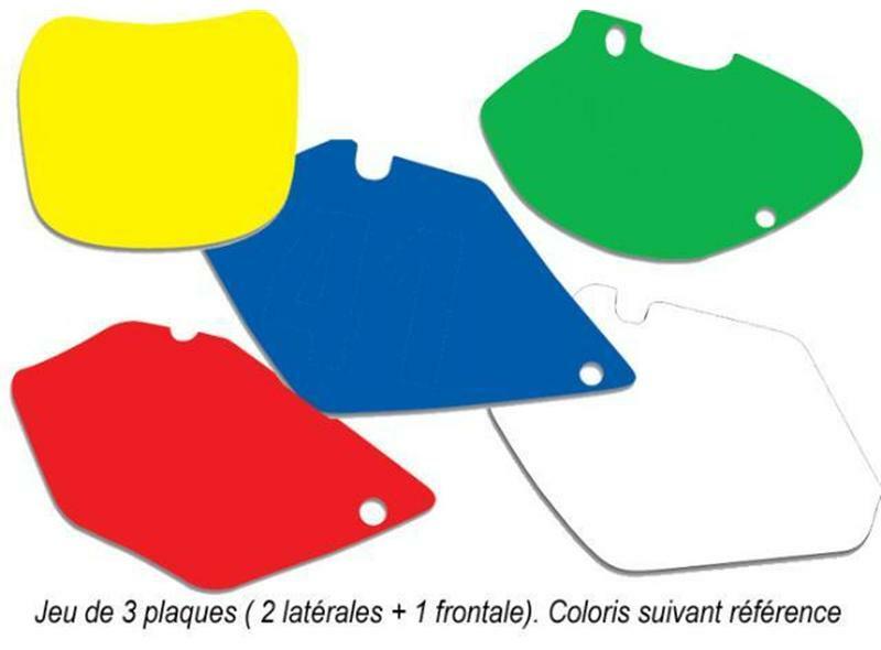 BLACKBIRD Plate Stickers Yellow Husaberg FE/TE