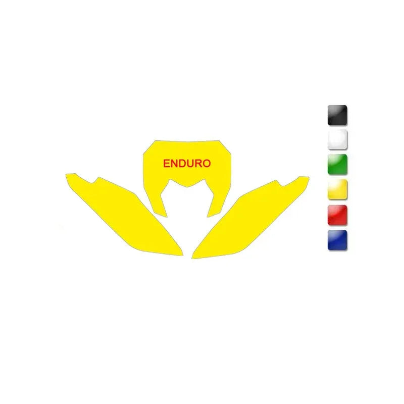 BLACKBIRD Plate Stickers Black Sherco